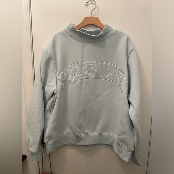 NWT Parke|| Arctic Rare Monochrome Varsity Mockneck, Size L/Xl pullover - Picture 4 of 11